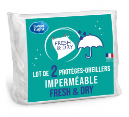 Sweetnight - Lot De 2 Protège Oreillers, Set De 2, Imperméable Et Micro  Respirant