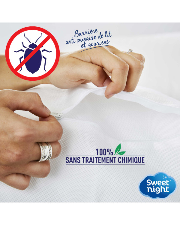 housse intégrale pour oreiller anti-acariens