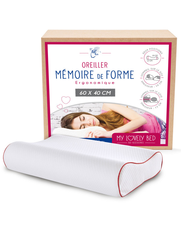 1 oreiller cervical pour dormir, design ergonomique répondant aux exigences  de diverses positions de sommeil, oreiller de soutien du cou oreiller  cervical pour soulager la douleur oreiller de lit de sommeil 