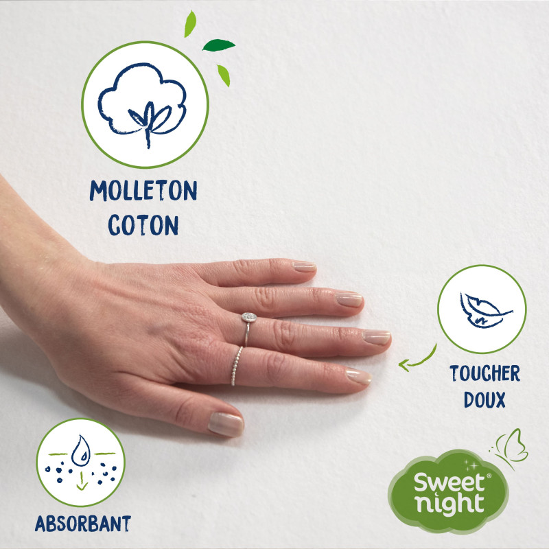 Alèse, protège matelas anti-acariens - 100% naturel végétal