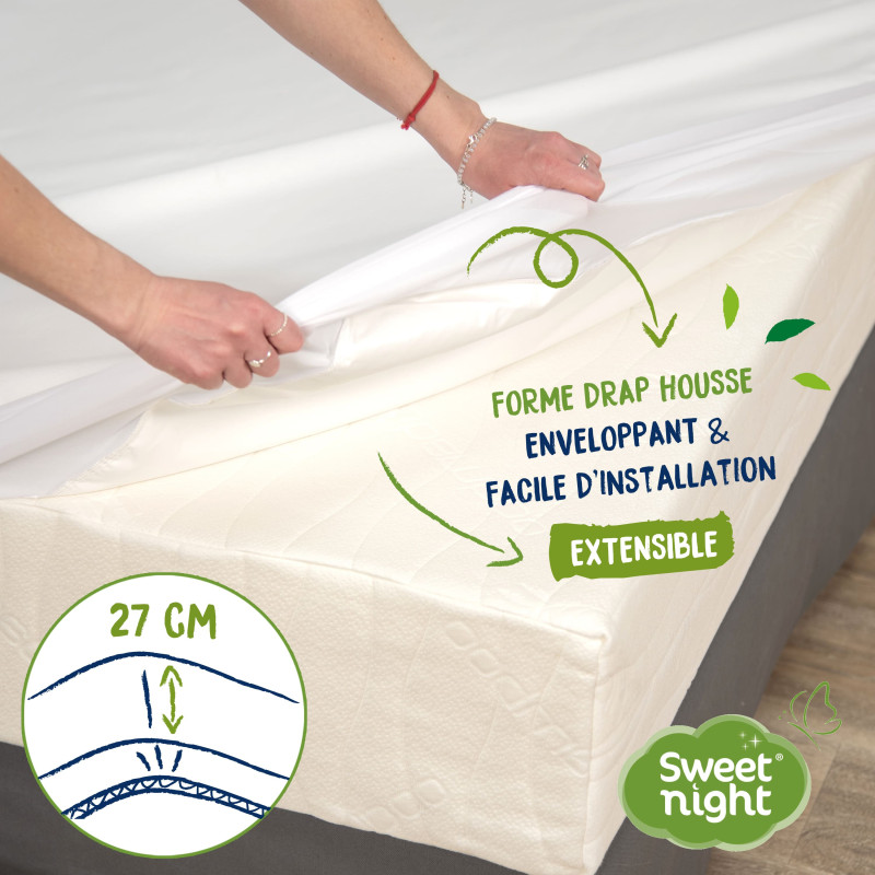 Alèse, protège matelas anti-acariens - 100% naturel végétal