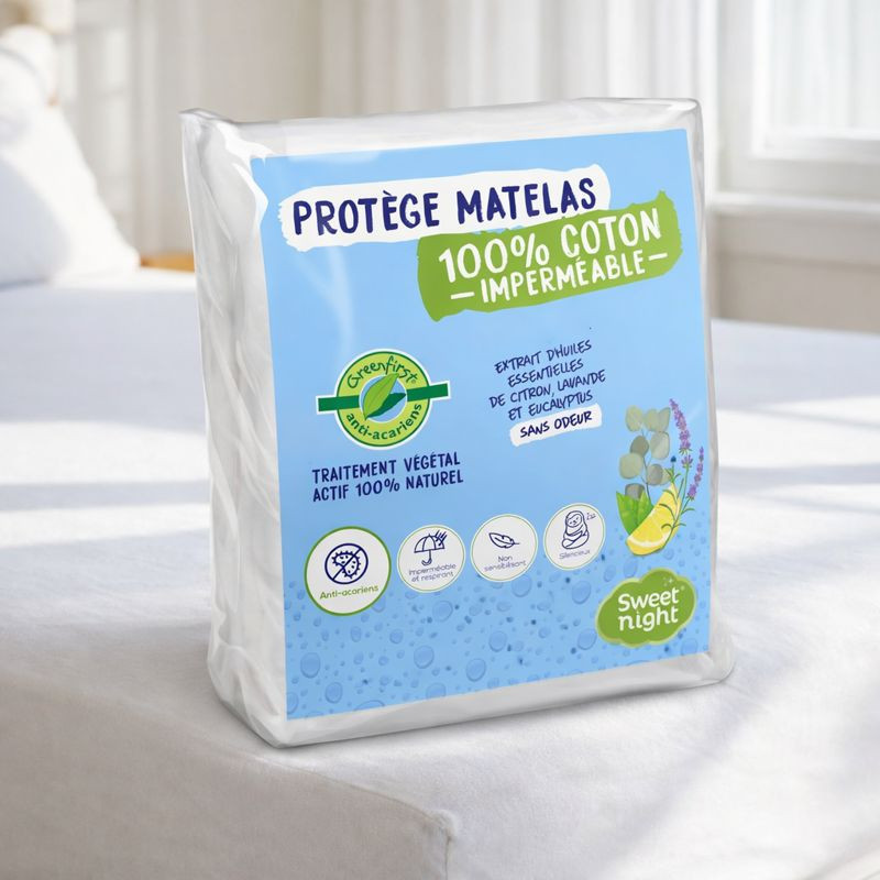 Alèse, protège matelas anti-acariens - 100% naturel végétal