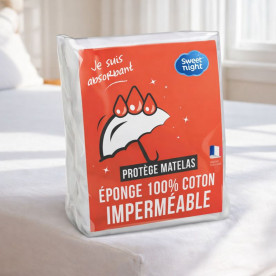 Alèse, protège matelas éponge, imperméable et respirant