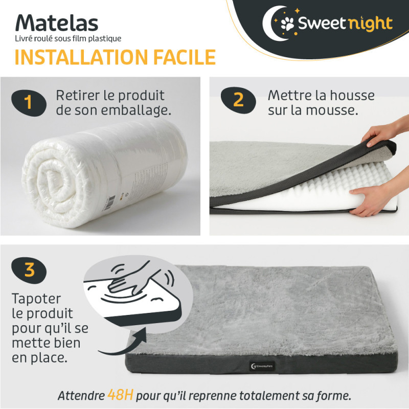 Panier/Tapis/Matelas pour Chien - SWEETNIGHT