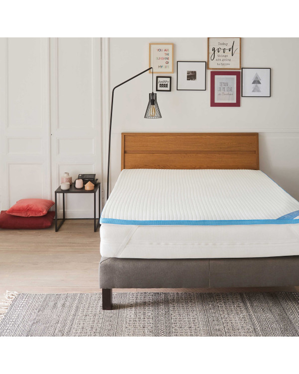 Sur matelas fraîcheur mémoire de forme  5 cm