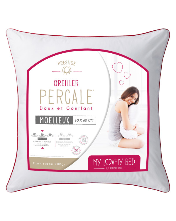 Oreiller gonflant percale