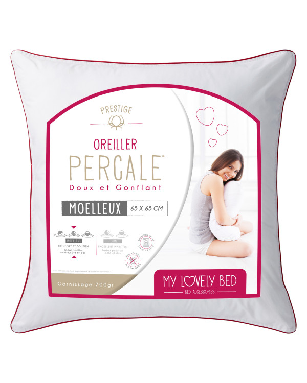 Oreiller gonflant percale