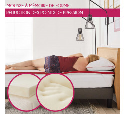 Sur matelas mémoire de forme 4 cm