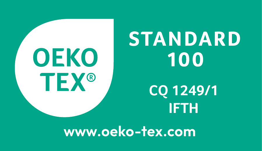 OEKO-TEX STANDARD 100, licence CQ 1249/1 IFTH