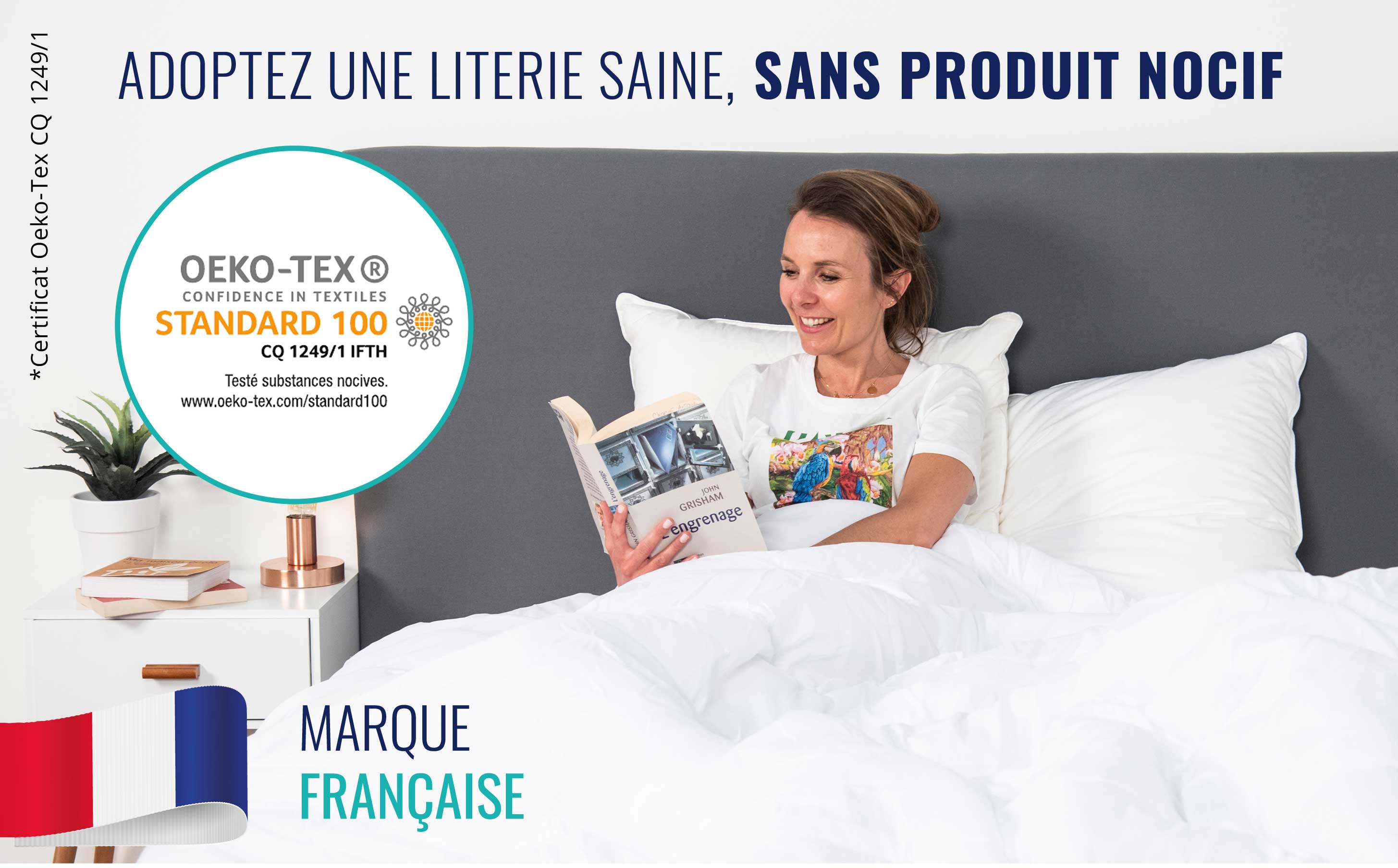 Protège-matelas anti-punaises de lit, très grand lit - Blanc